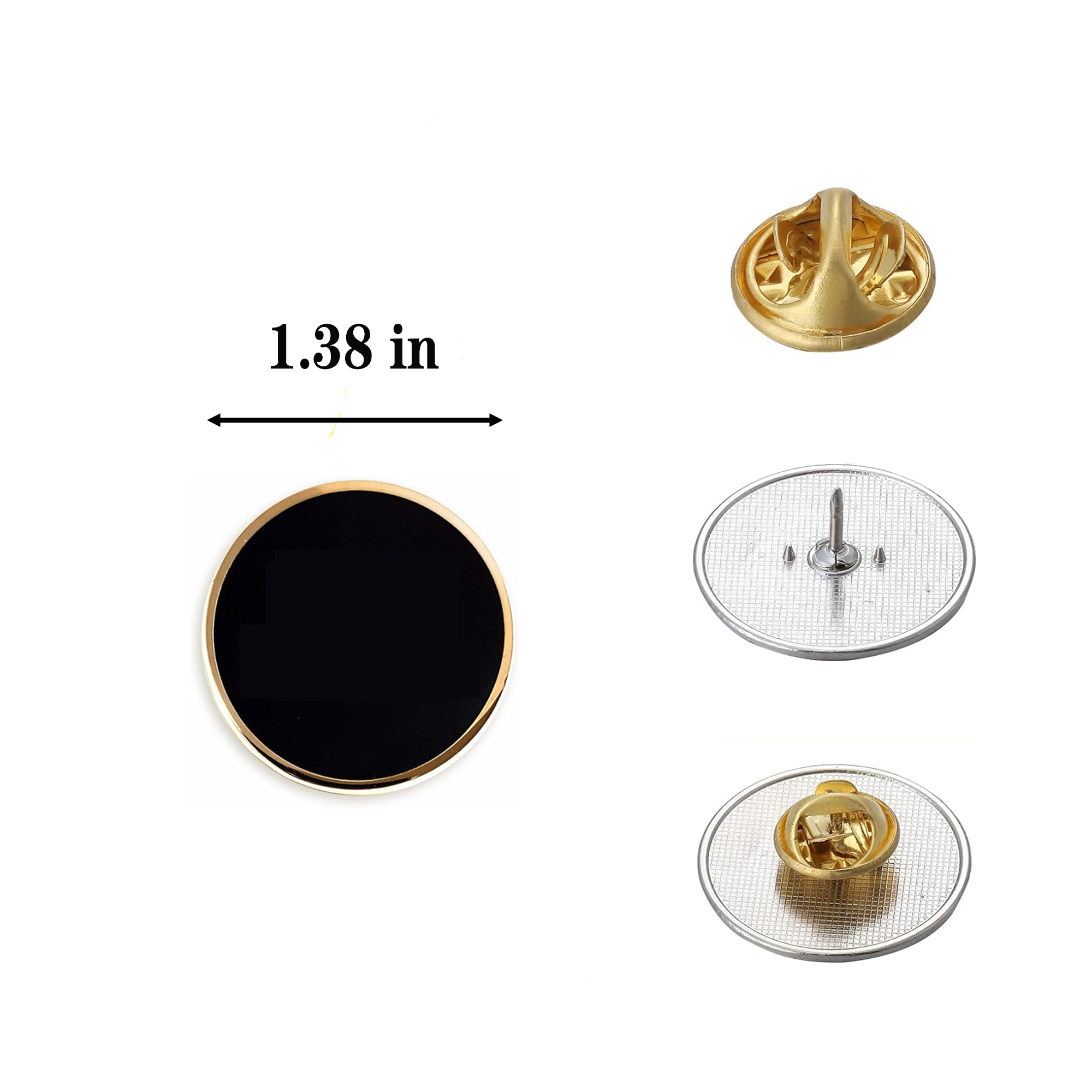 Metal Brooch 1.38 Inch Custom Lapel Pin 2
