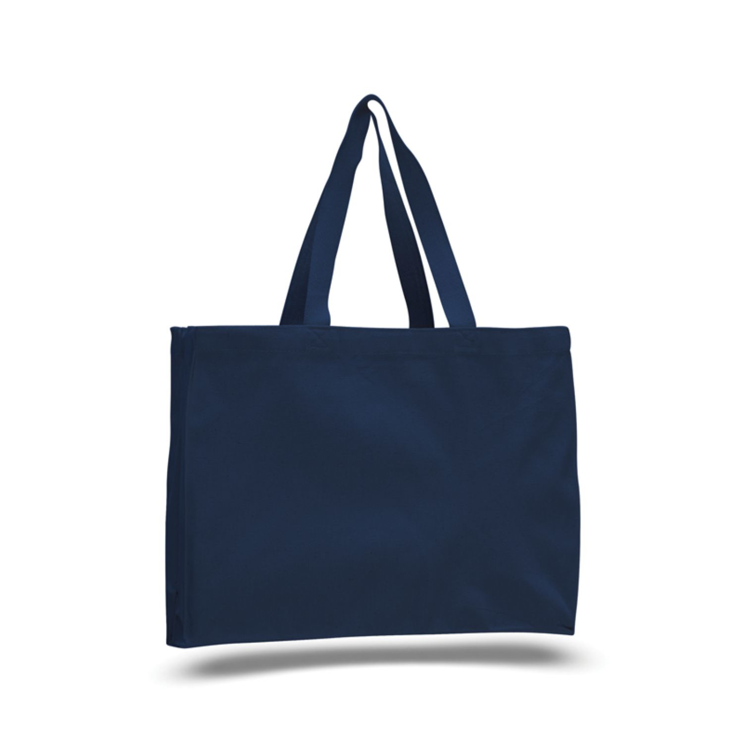 12 oz. Cotton Canvas Gusset Tote Bag w/ Web Handles USA Decorated (15" x 12") 2