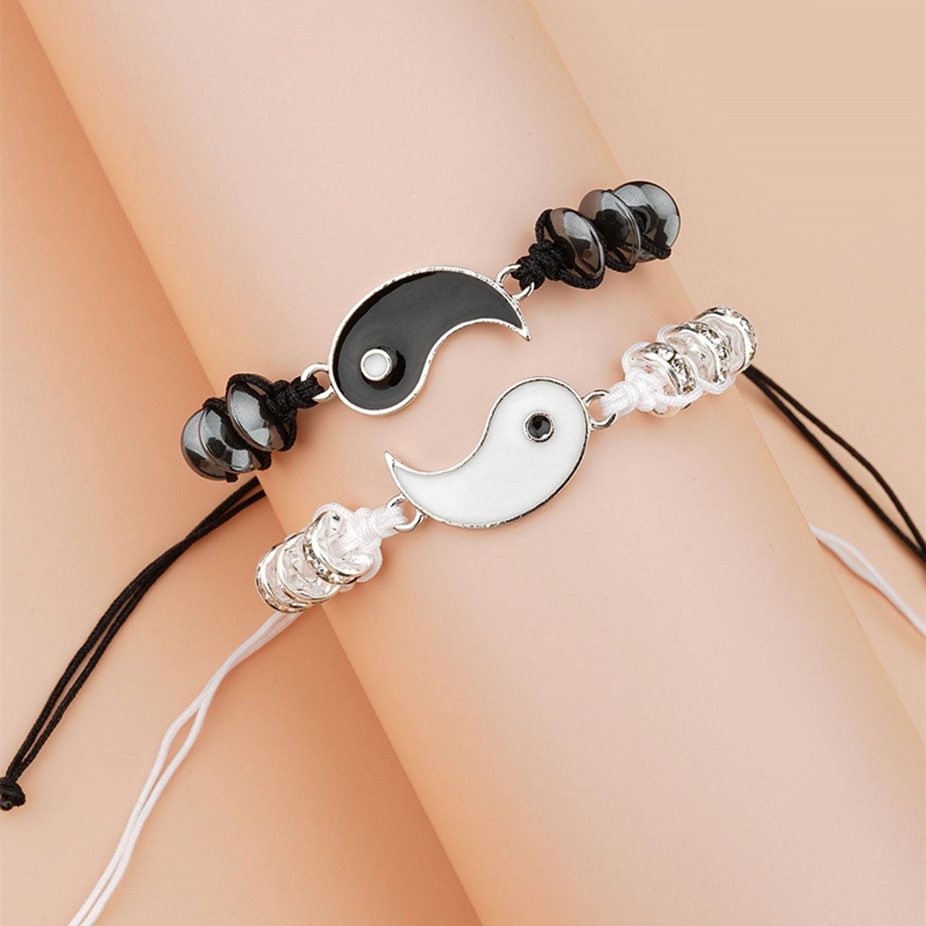 Best Friend Bracelets for 2 Matching Yin Yang 6