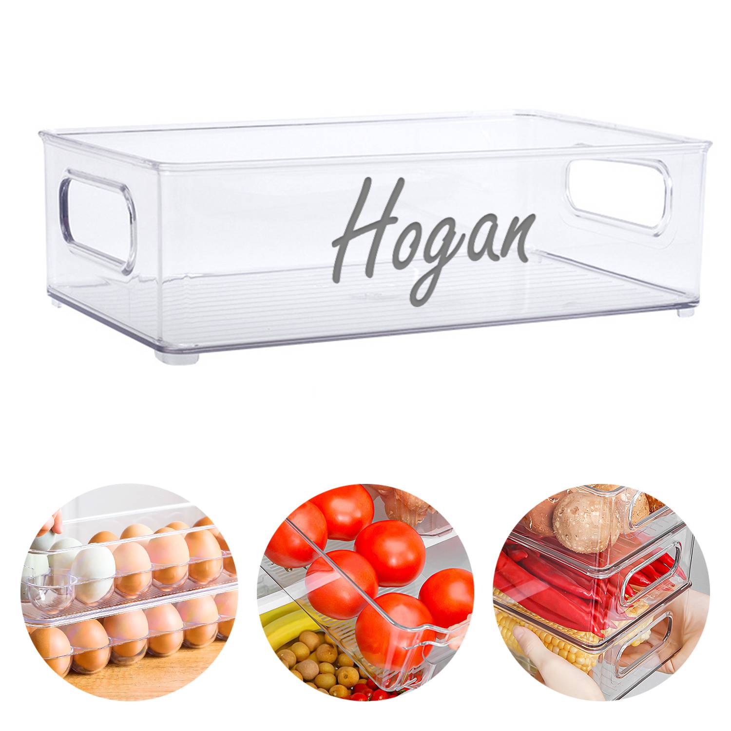 Kitchen Transparent Refrigerator Storage Box 2