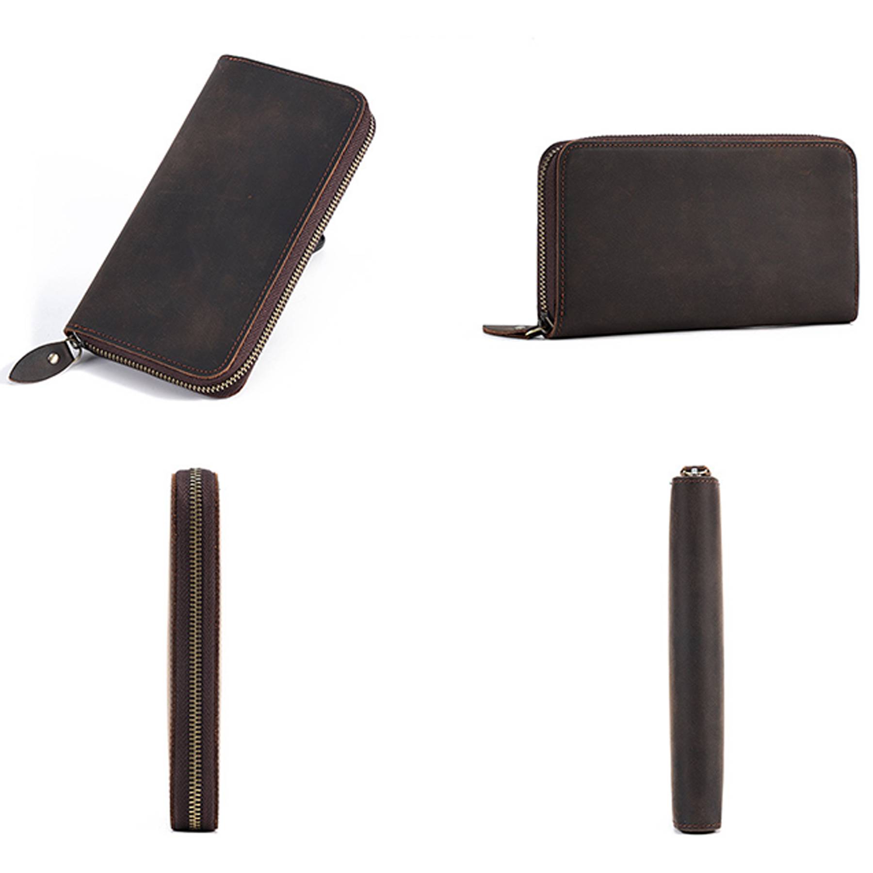 Men's Long Faux Leather Wallet 7