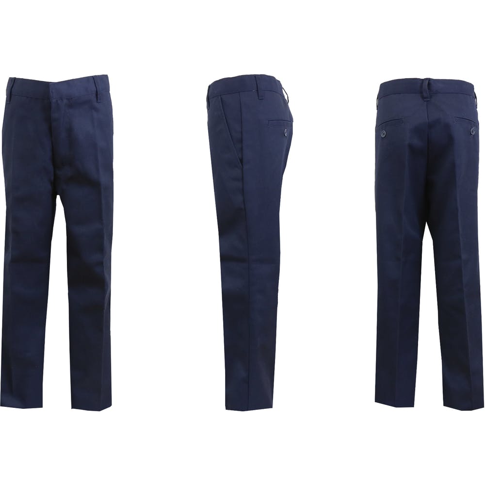 Uniform Pants - Size 36 - 44 Navy Flat Front Twill 1