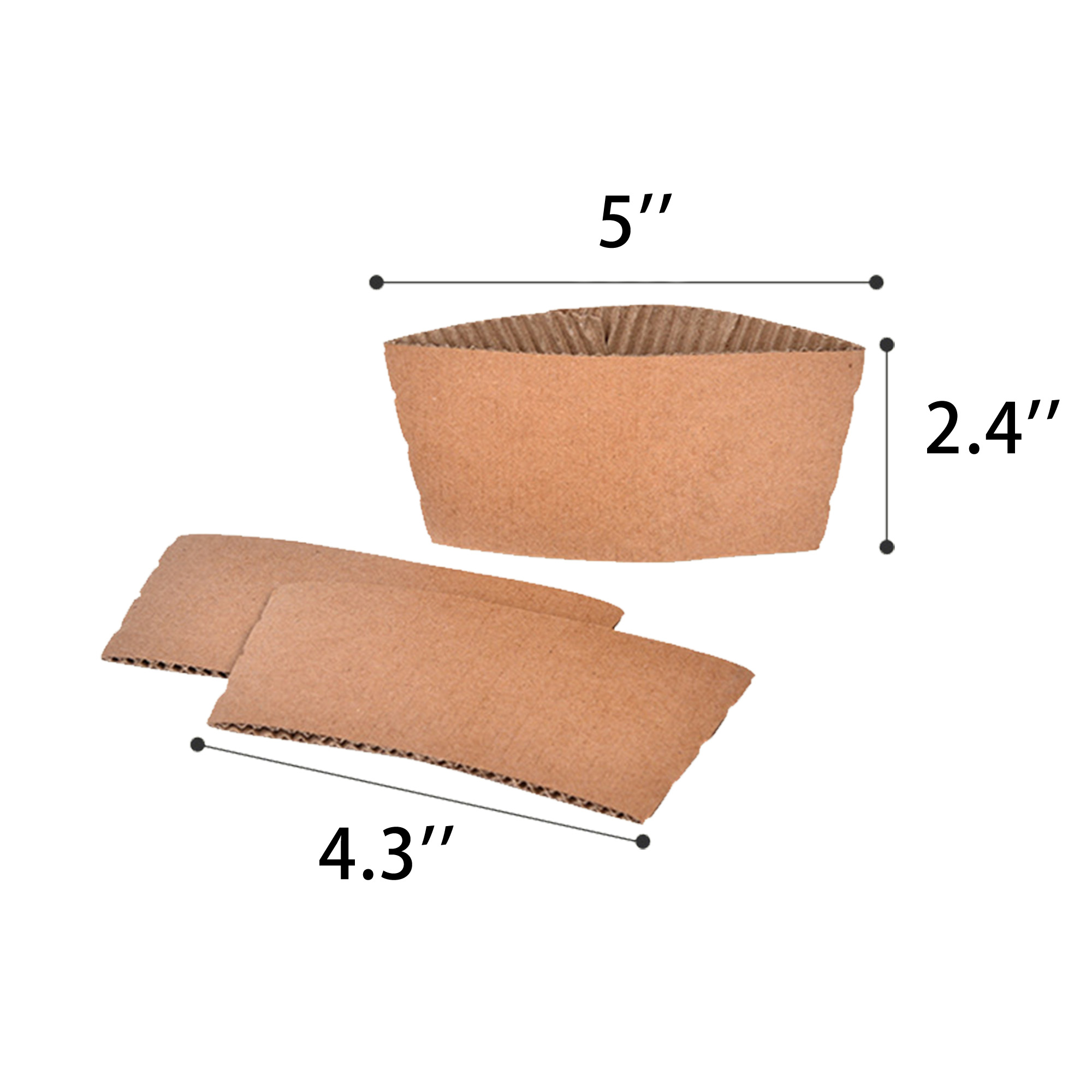Corrugated Double Coffee Cup Sleeves 2