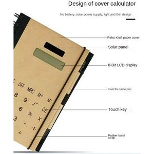 Ultra-Slim Mouse Pad with Integrated Solar Calculator 2