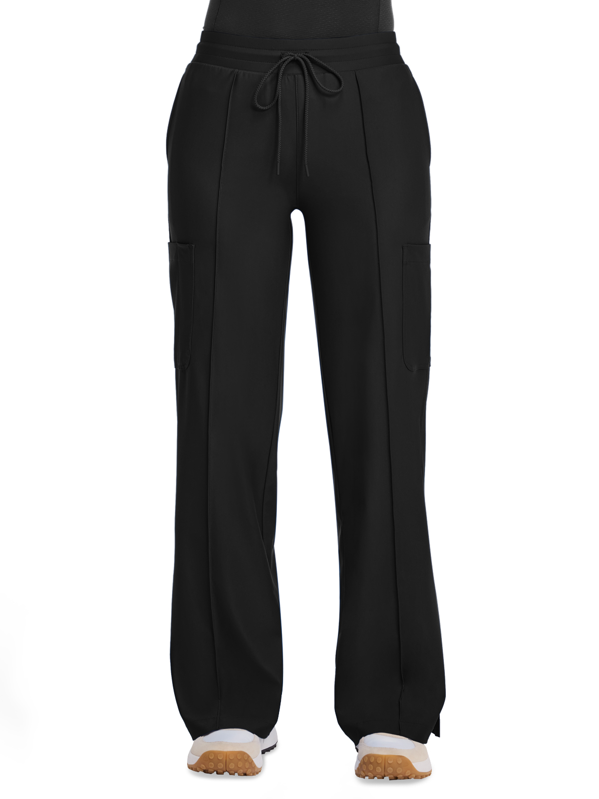 Infinity Kinetic - Women's 6-Pocket Pintuck Wide Leg Pant 8
