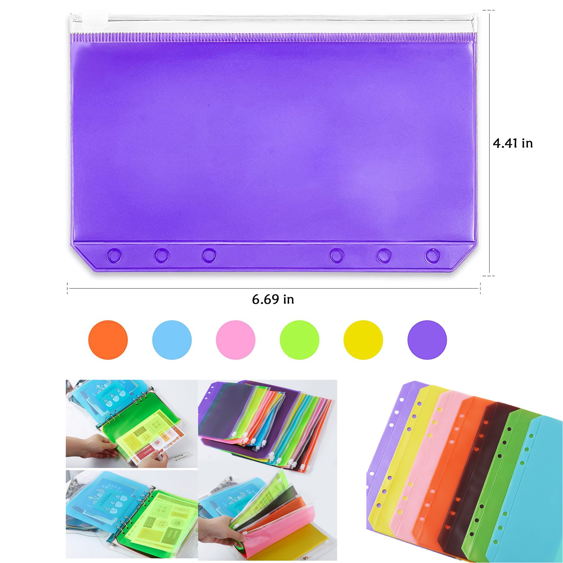 Binder Pockets for A6 Budget Binder 3