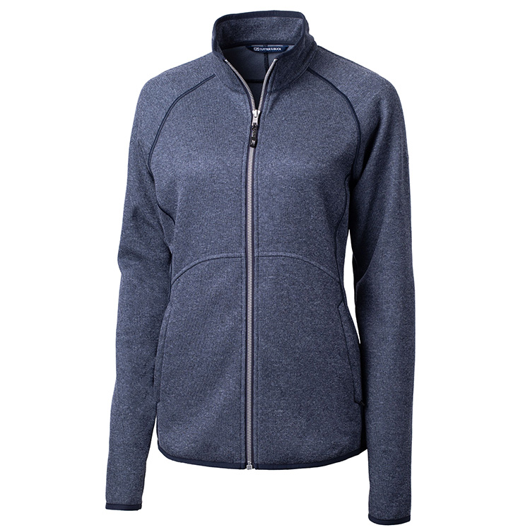 Cutter and Buck Ladies Mainsail Sweater-Knit Full Zip Jacket 4