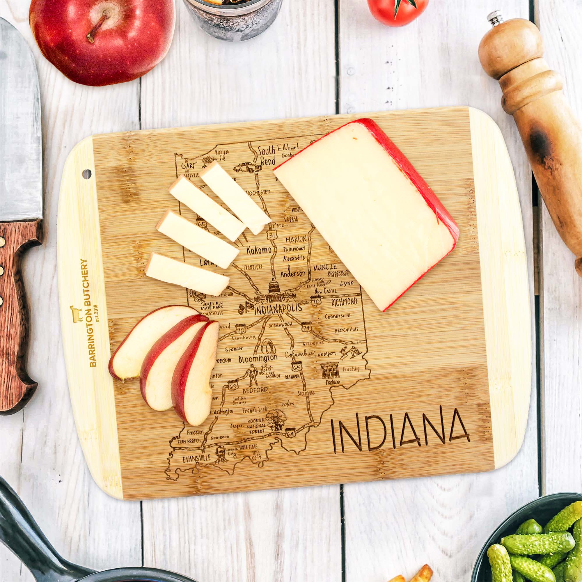 A Slice of Life Indiana Serving & Cutting Board 6