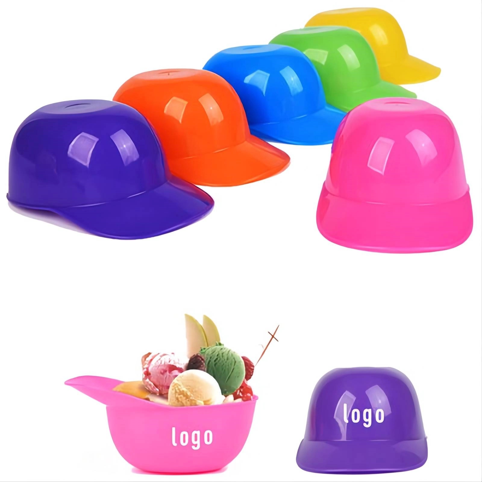 Mini Baseball Hat Ice Cream Bowl 3