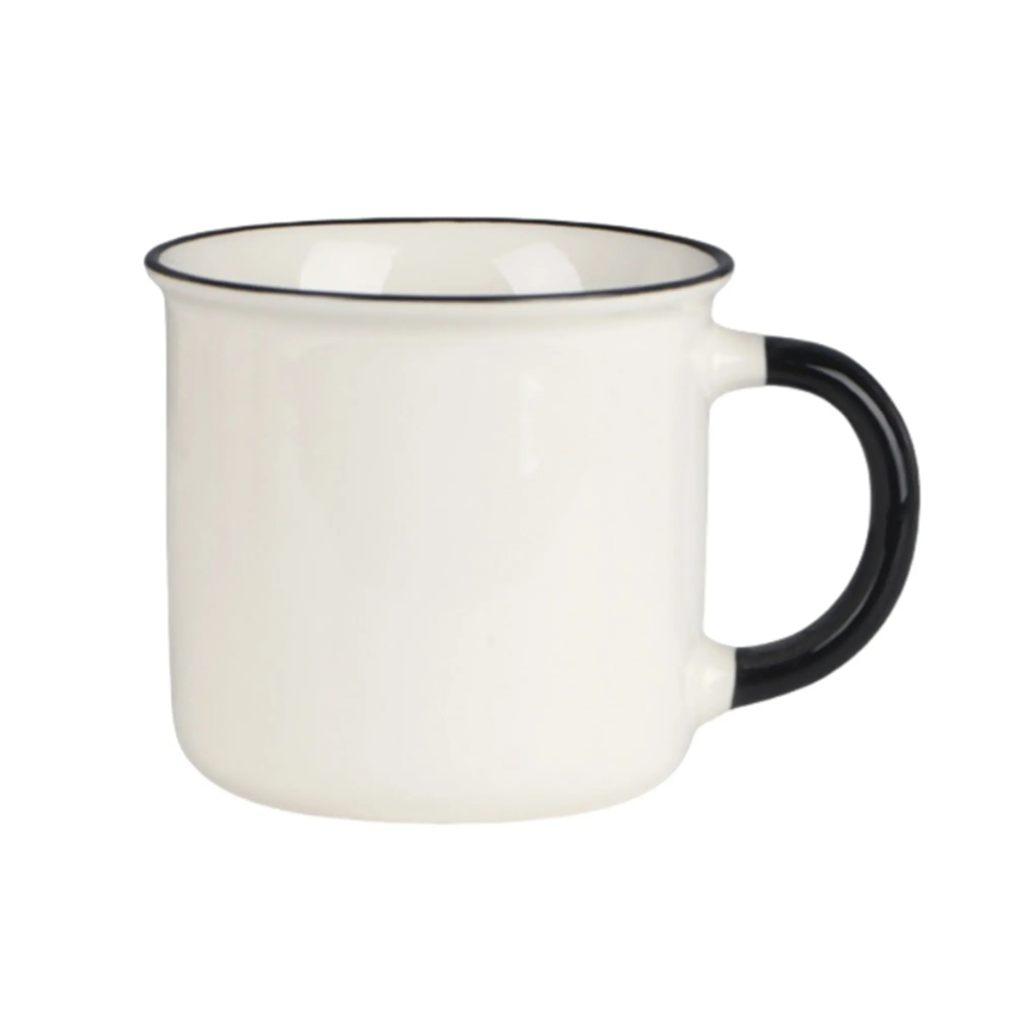 Color Rim Ceramic Tea Coffee Mug 7