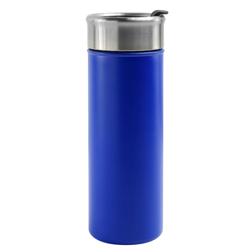 18 Oz. Newport Double Wall Stainless Steel Vacuum Insulated Canteen (Blue)