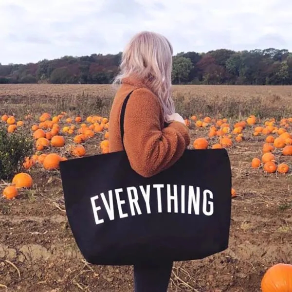 Large Eco-Friendly Canvas Tote Bag for Sustainable Shopping, custom tote bag with logo imprint 4