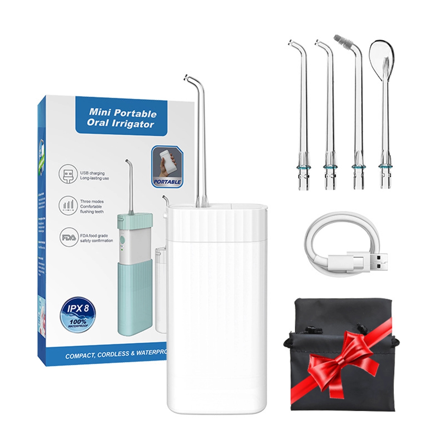 Travel Water Flosser Teeth Dental Cordless Cleaner 5