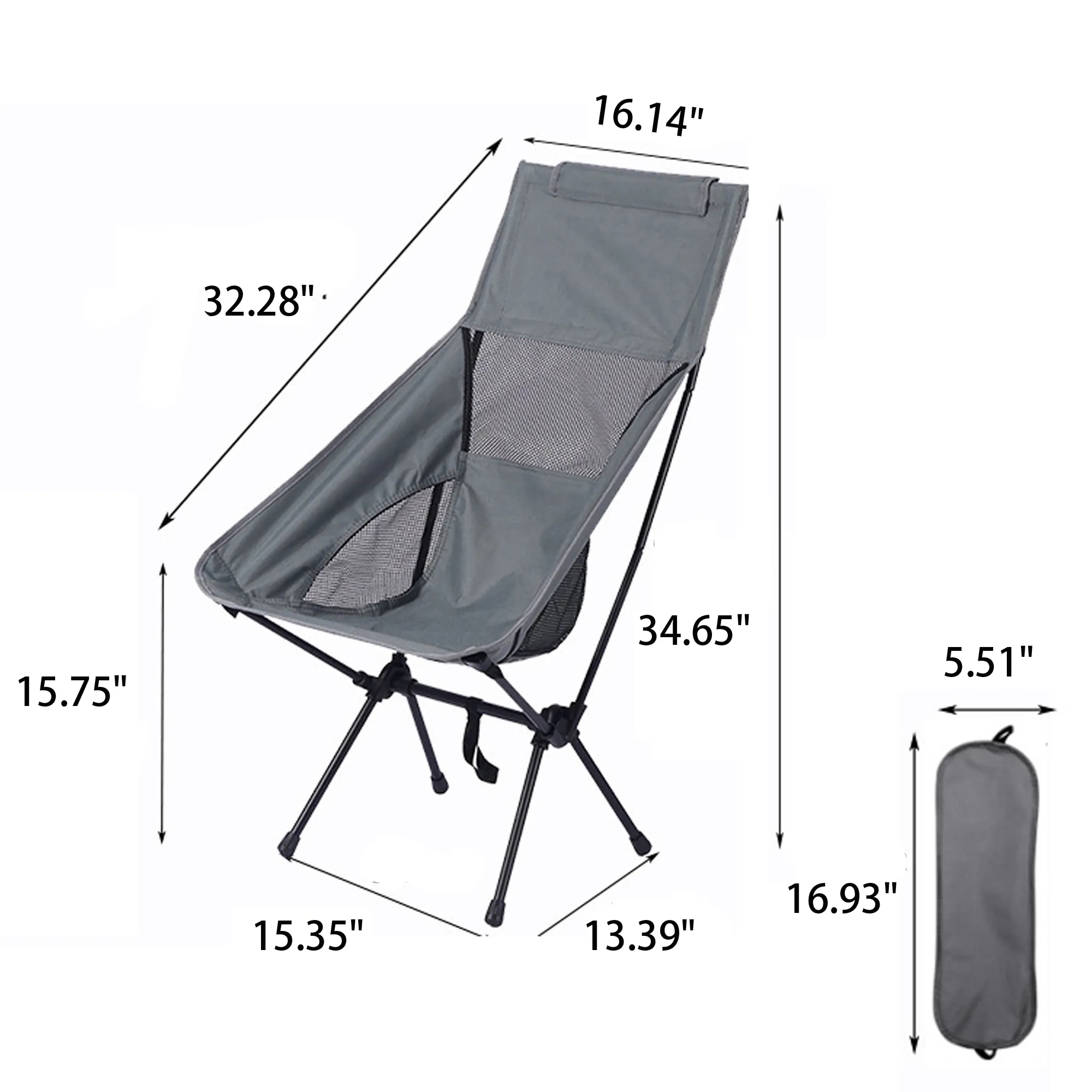 Outdoorable Folding Chair With Carrying Bag(Full Color) 9
