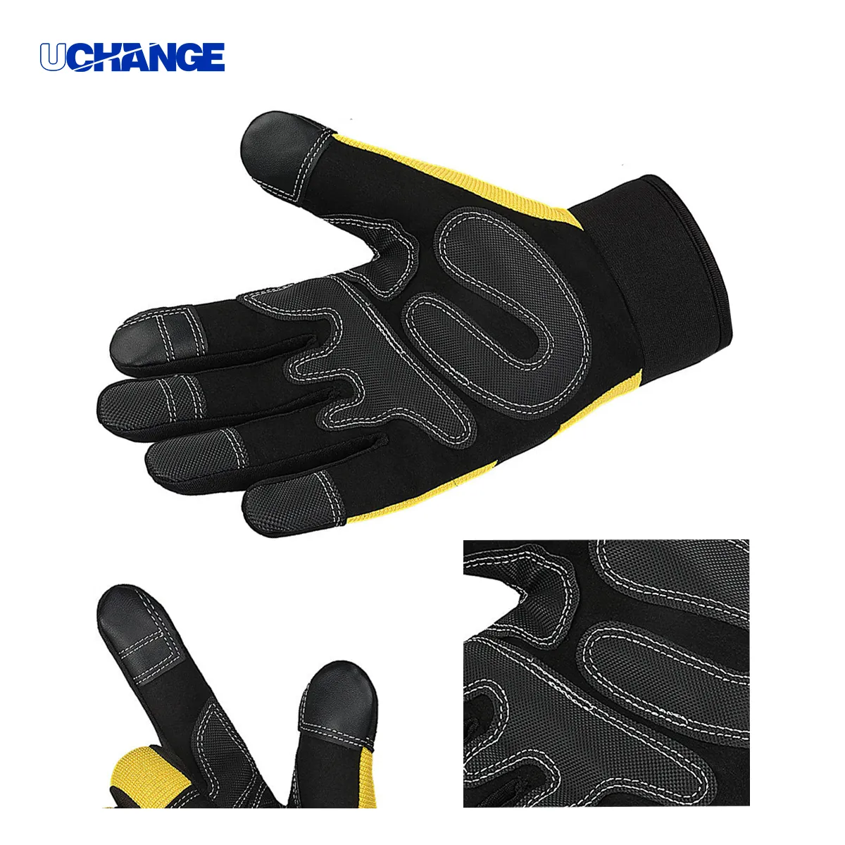 Performance Touchscreen Work Gloves With PU Grip 5