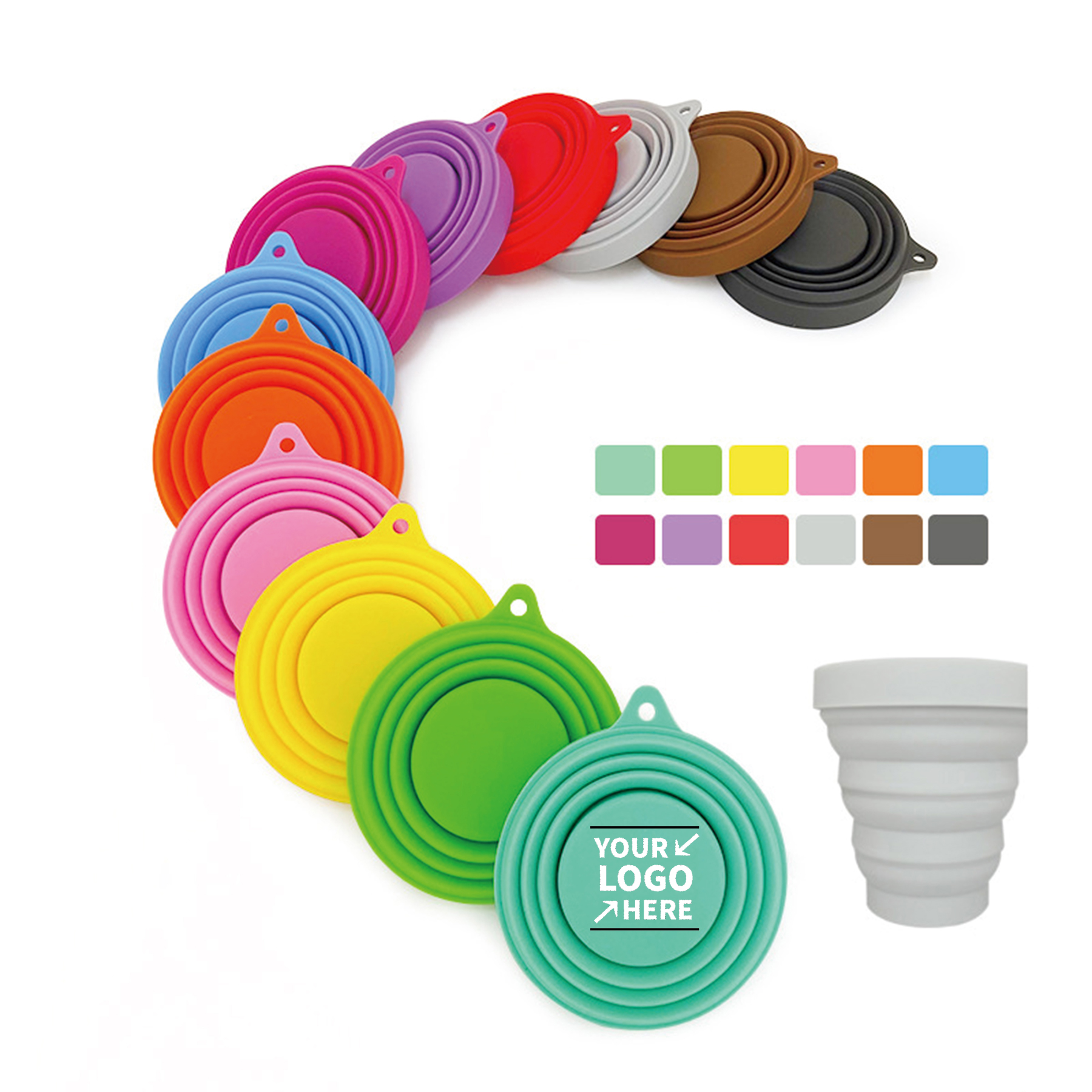 Collapsible Carabiner Pet Bowl 4