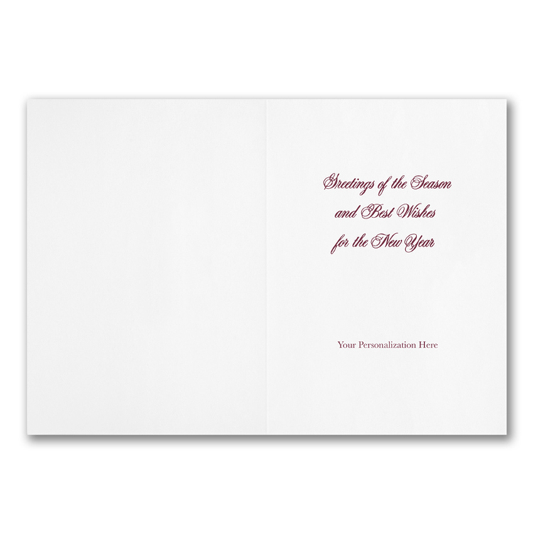Winter Serenity Front Imprint Card 1