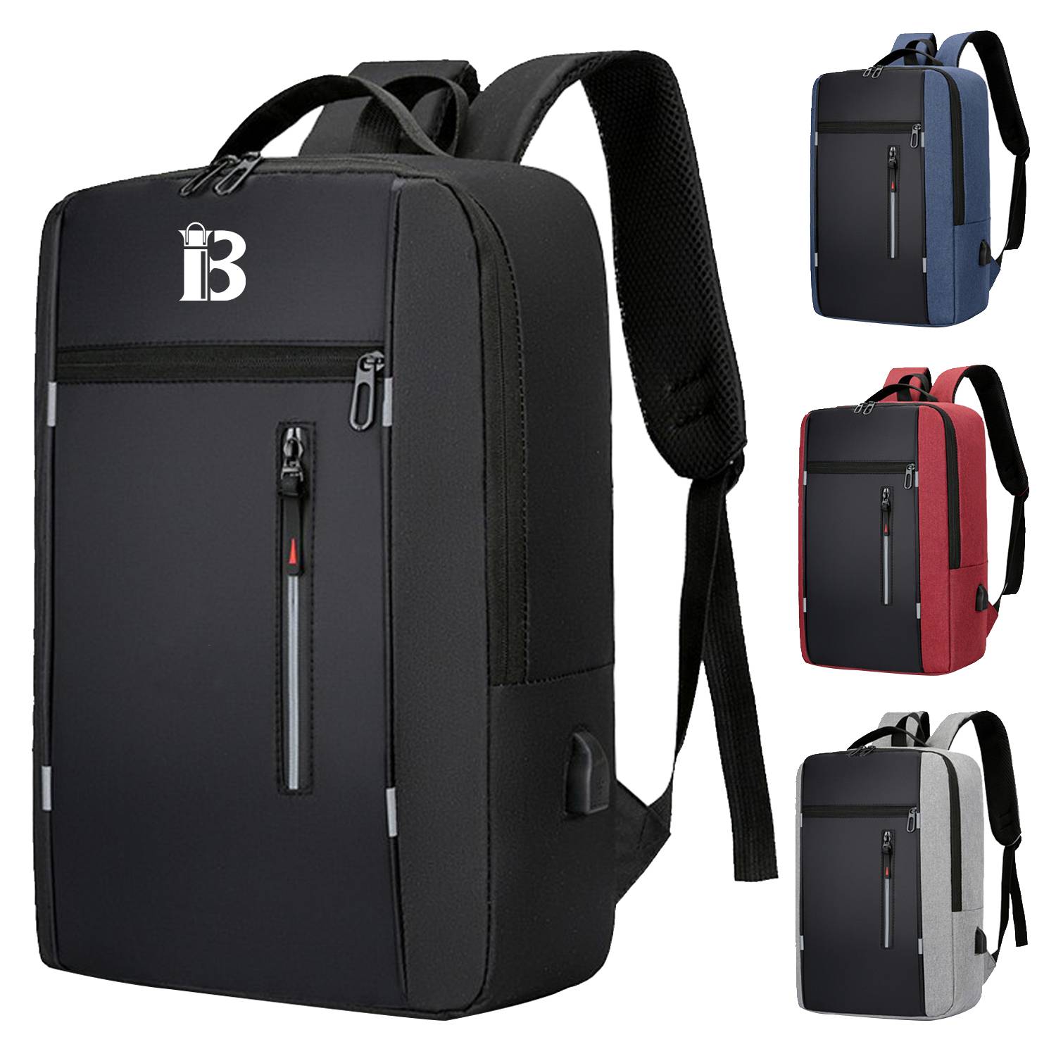 Oxford Laptop Backpack with USB Charging Port 14