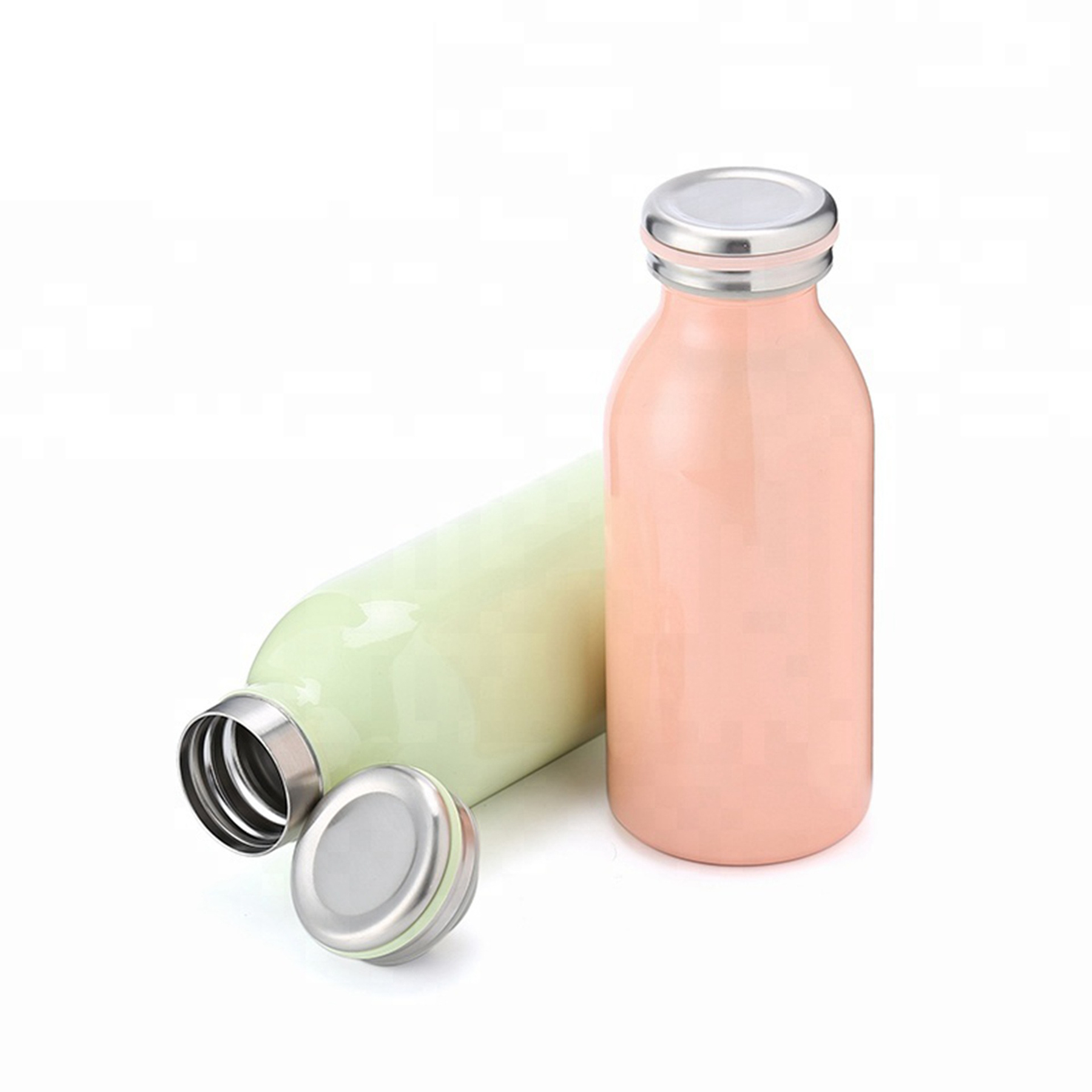 Double Wall Insulated Cola Bottle for Milk Drinks, custom water bottle with logo imprint 3