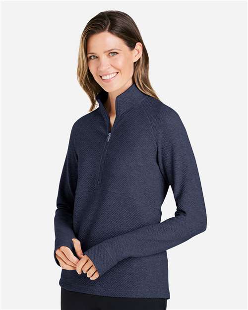 Women's Spirit Textured Quarter-Zip Pullover - NE725W 20