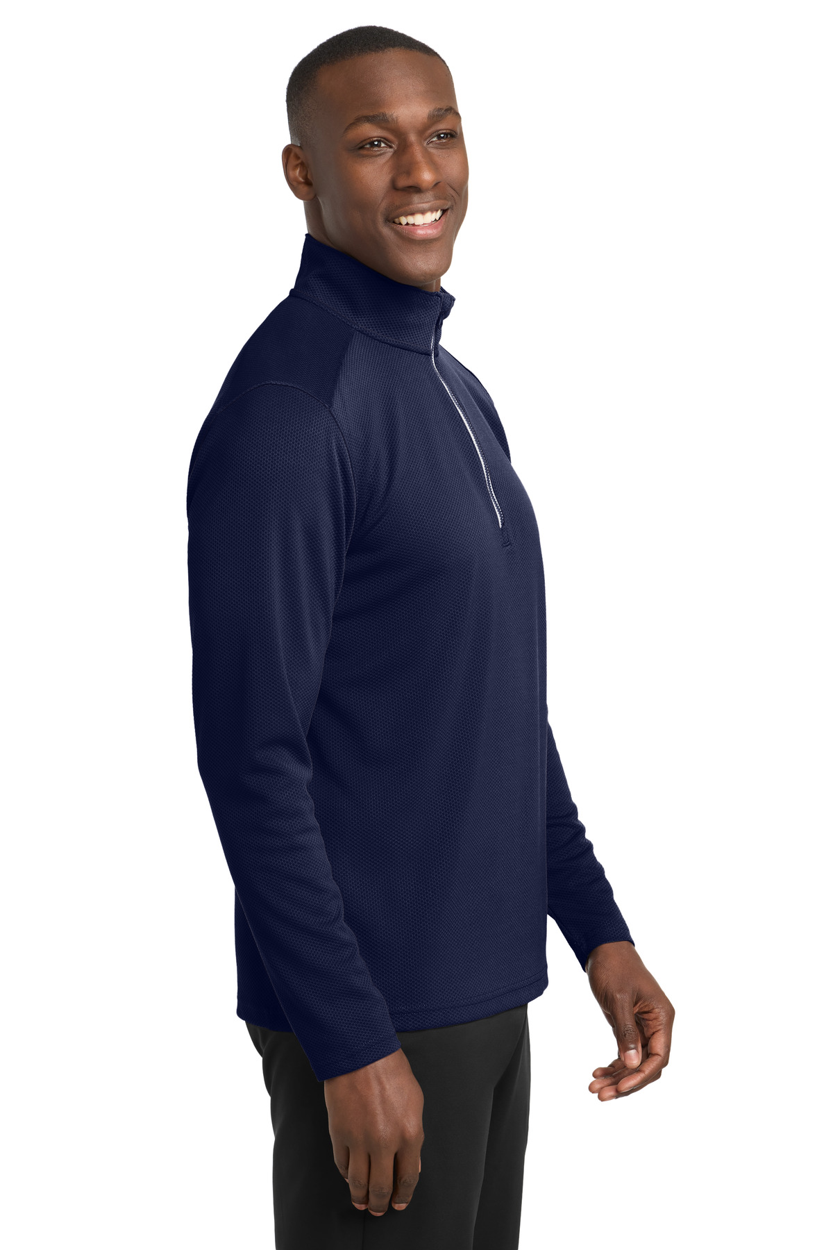 Sport-Tek Sport-Wick Textured 1/4-Zip Pullover. ST860 11
