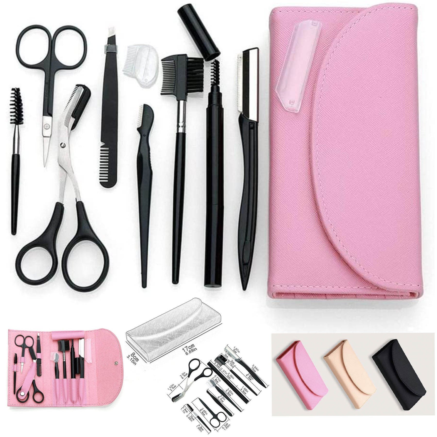 8PCS/SET Eyebrow Shaping Grooming Kit