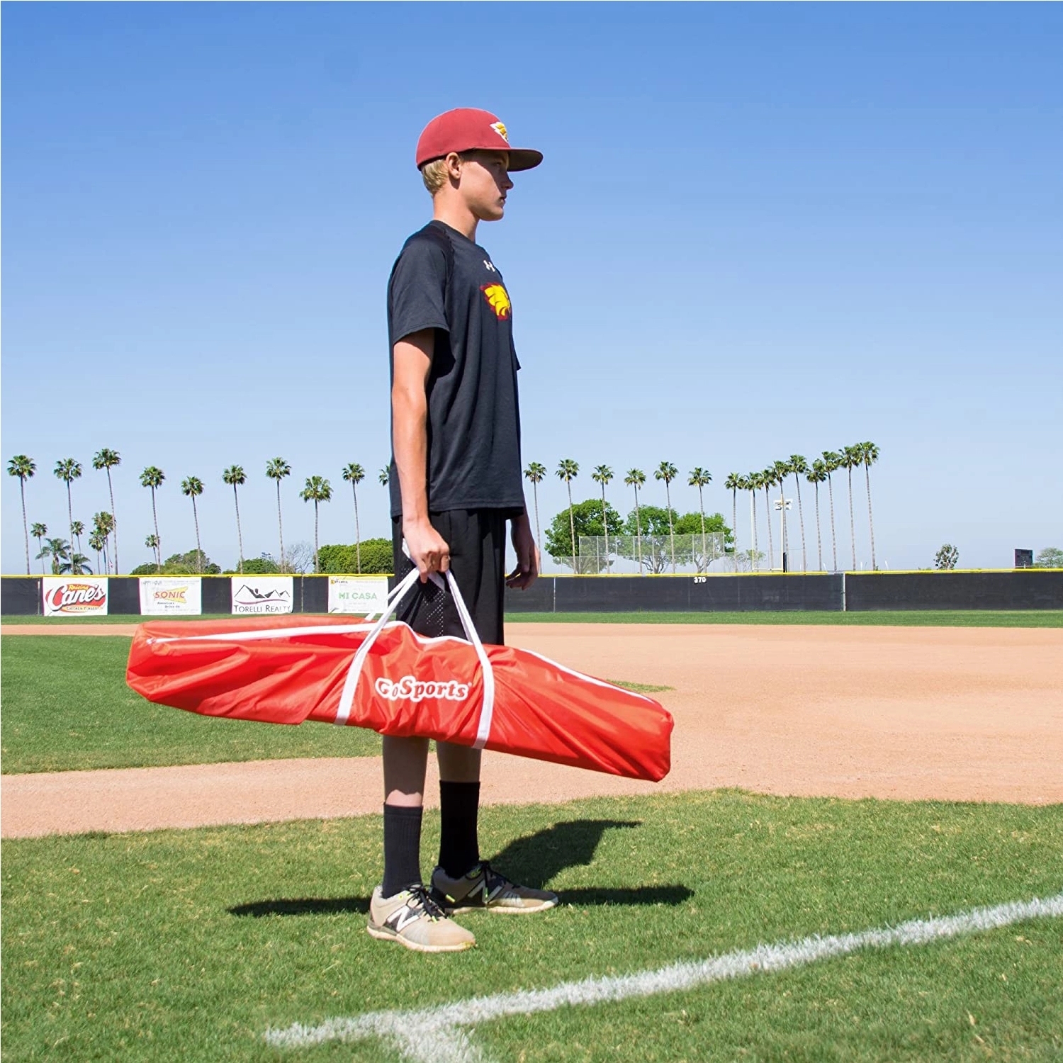 Baseball Practice Hitting Pitching Net With Bow Frame 5