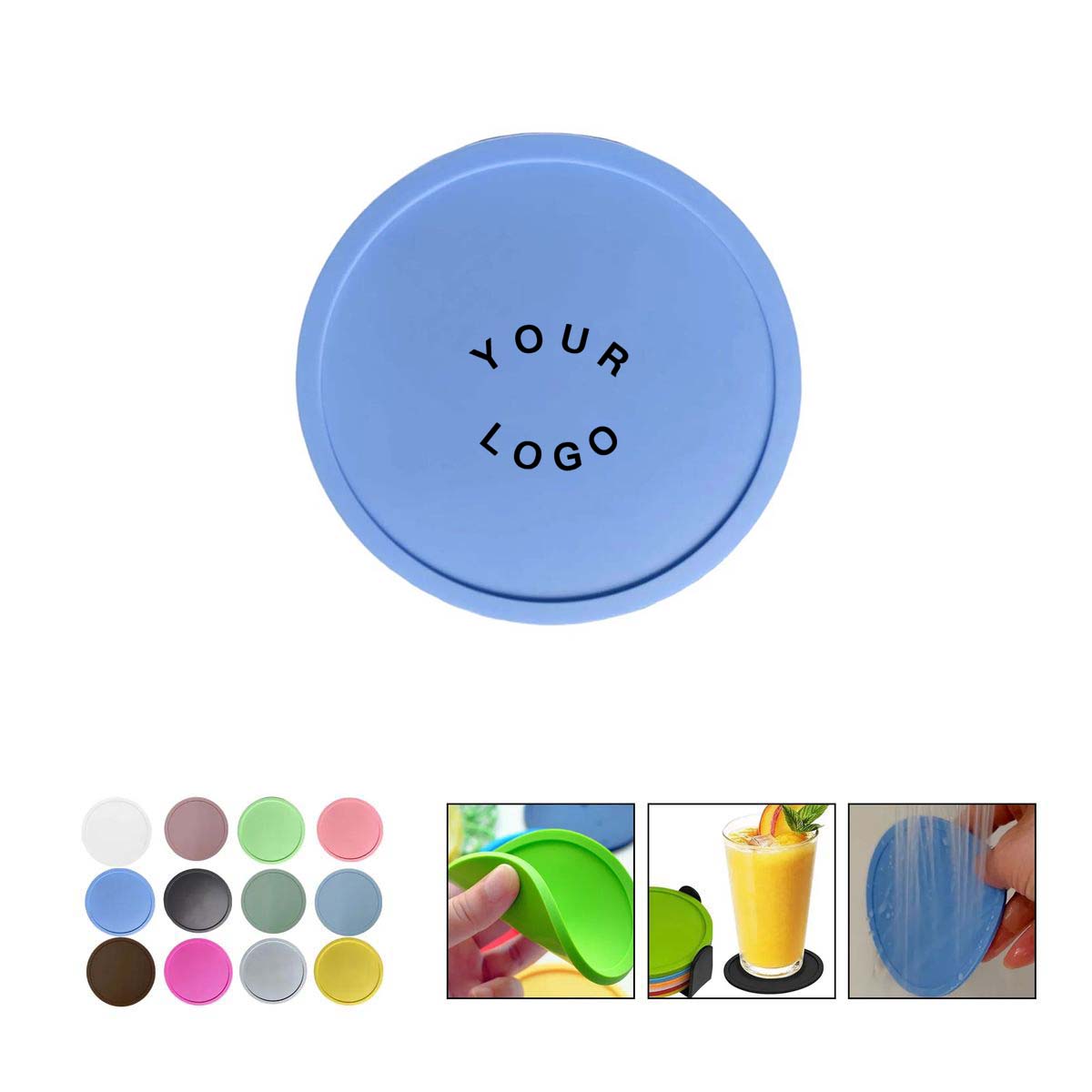 Flexible Silicone Coasters for Hot or Cold Beverages 12