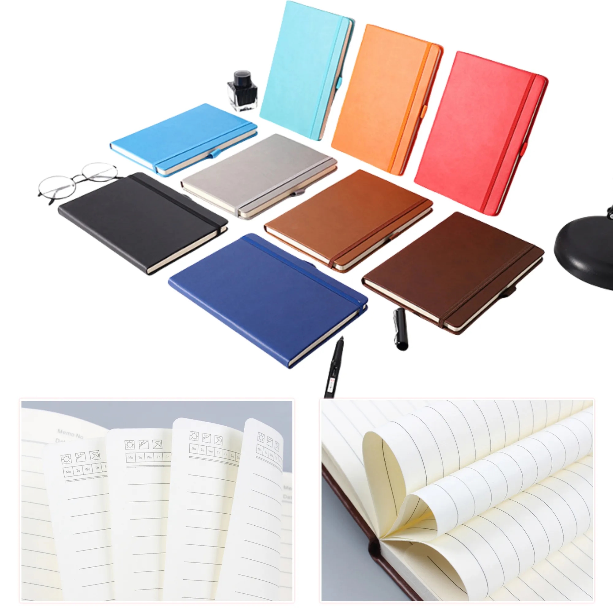 A5 Notebook 100 Pages with Elastic Band 2