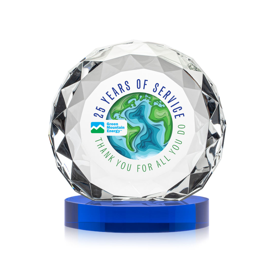 Seville VividPrint™ Award on Alberton Base - Blue 10
