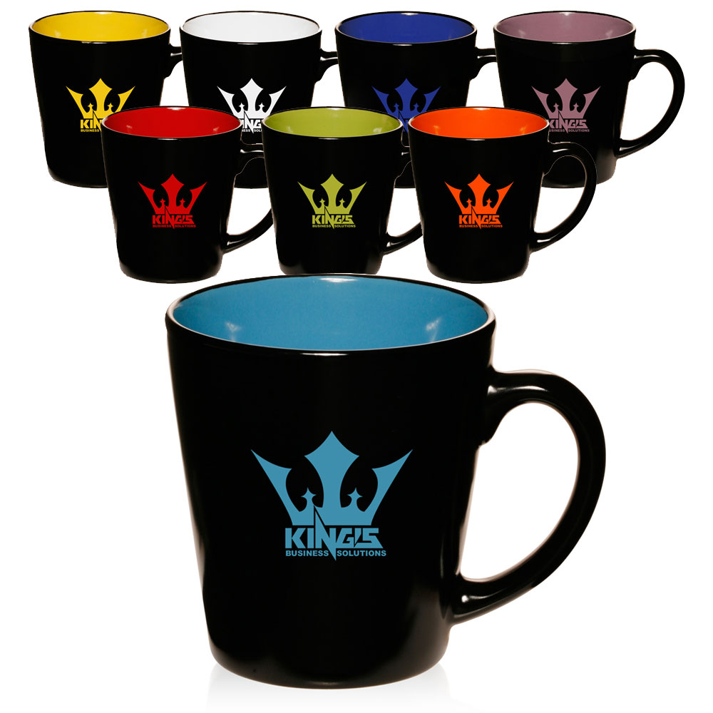 12 oz. Two-Tone Latte Custom Mug - Colors 3