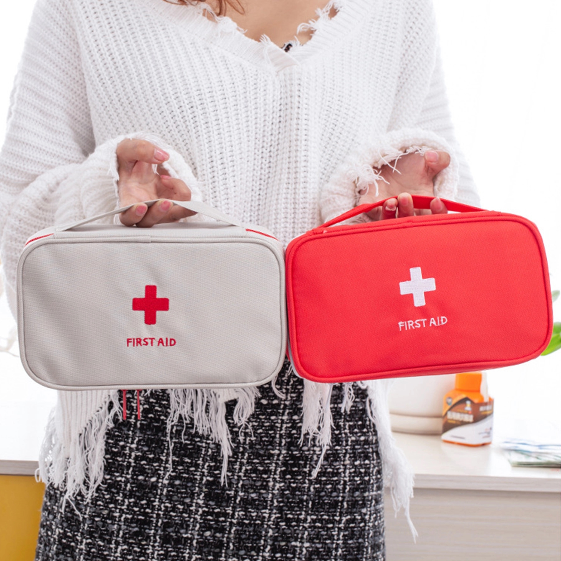 First Aid Kit Bag For Home Car Empty 3