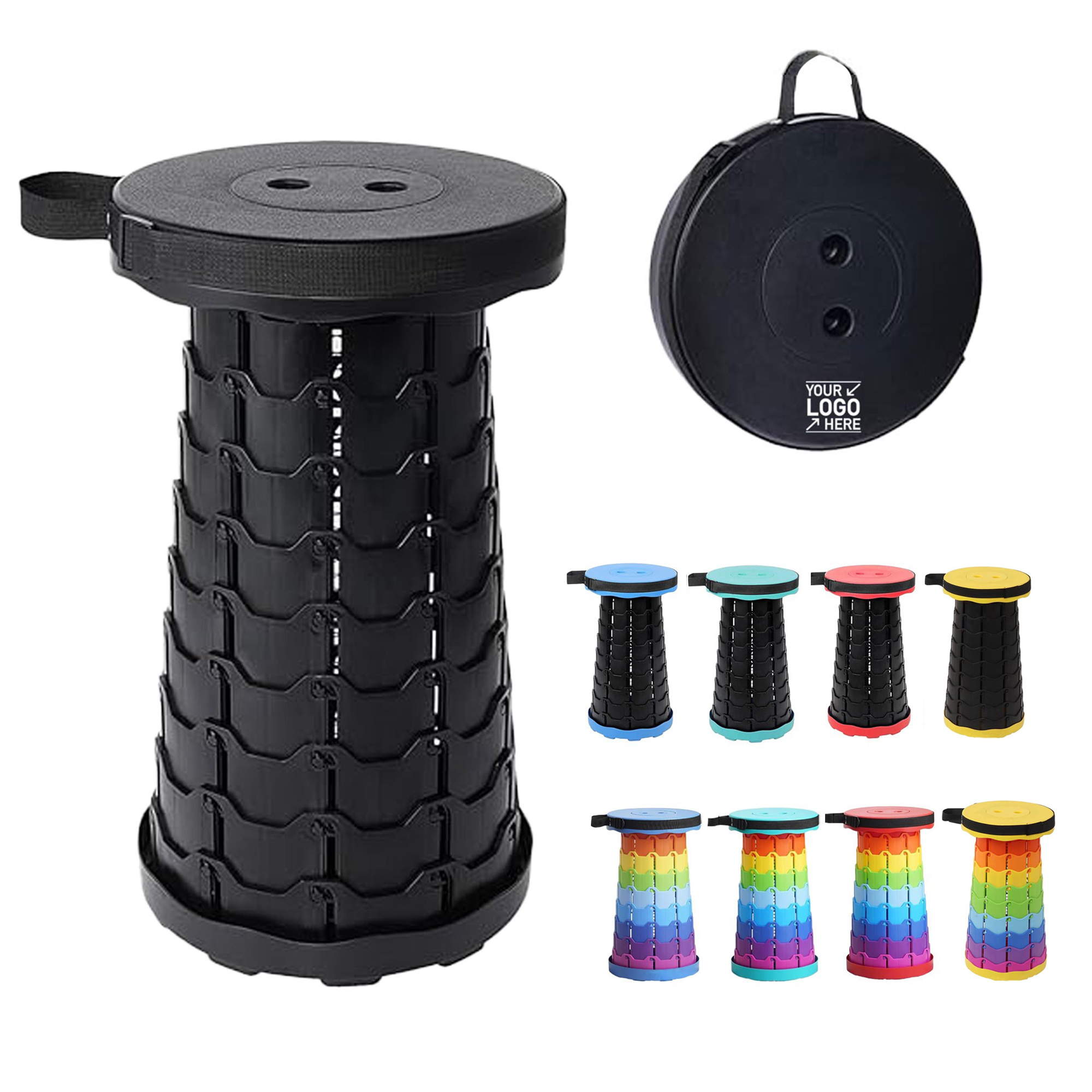 Foldable Telescoping Stool Camping Fishing Portable Stool 11