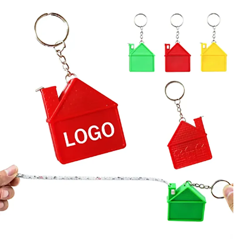 House-Shaped Tape Measure With Keychain 1