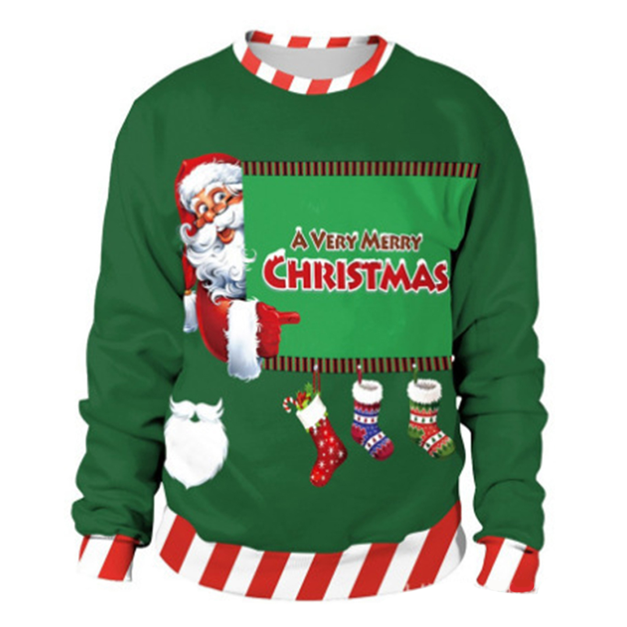 MOQ10 Personalized Merry Christmas Couple Sweatshirts 1