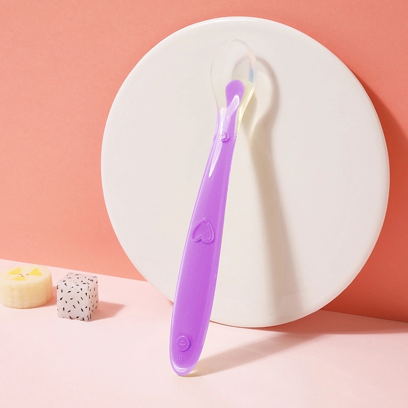 Silicone Baby Soft Spoons Training Feeding 6