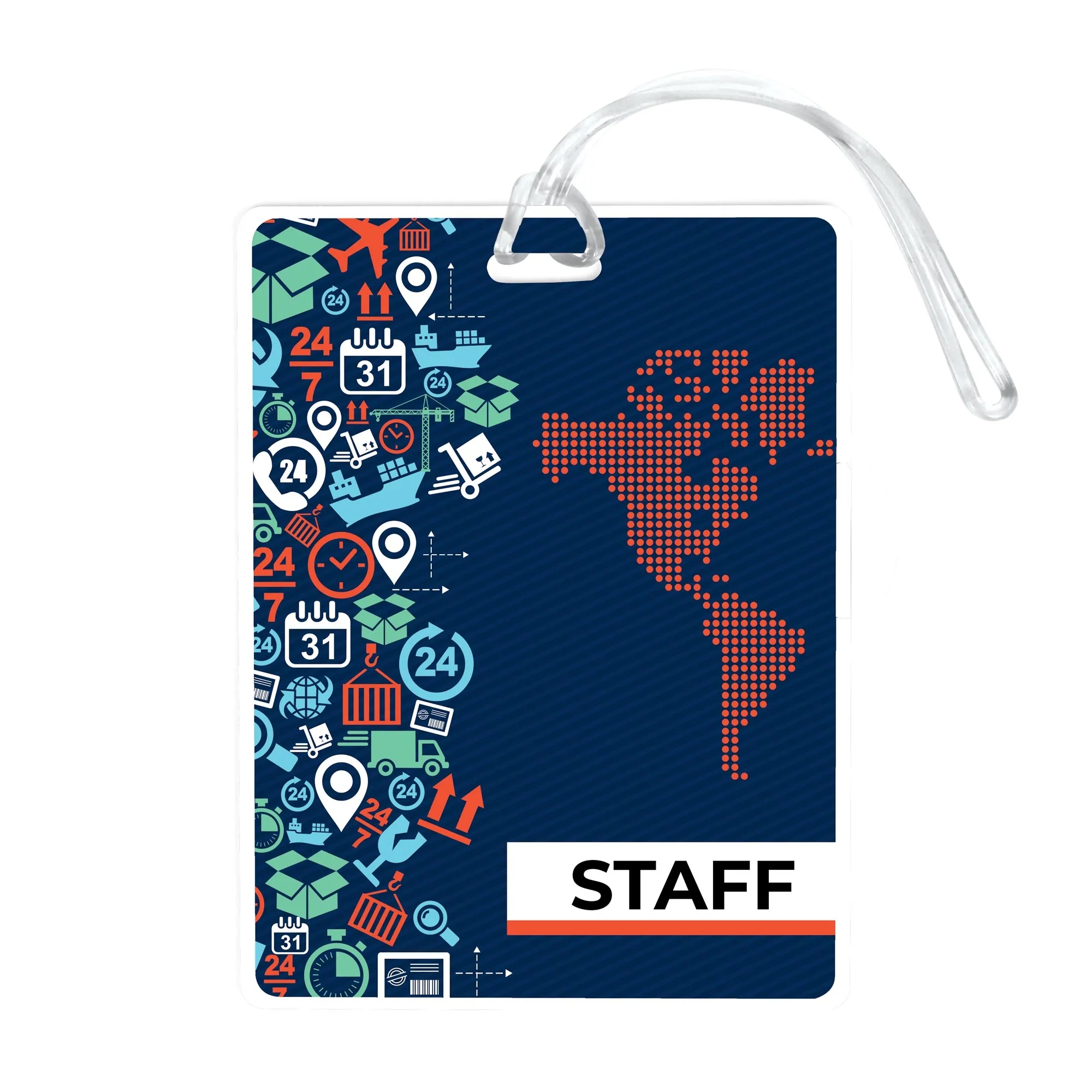 Imprinted Medium Luggage Tag