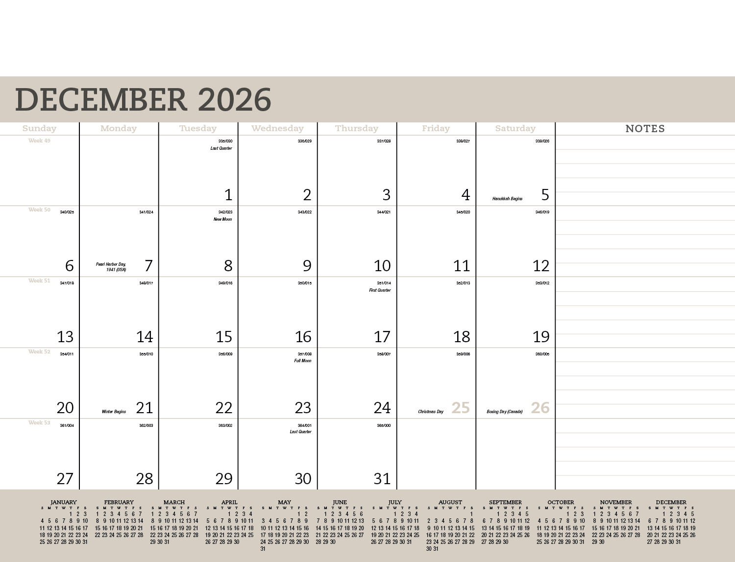 Triumph® Calendars Vinyl Desk Pad 34