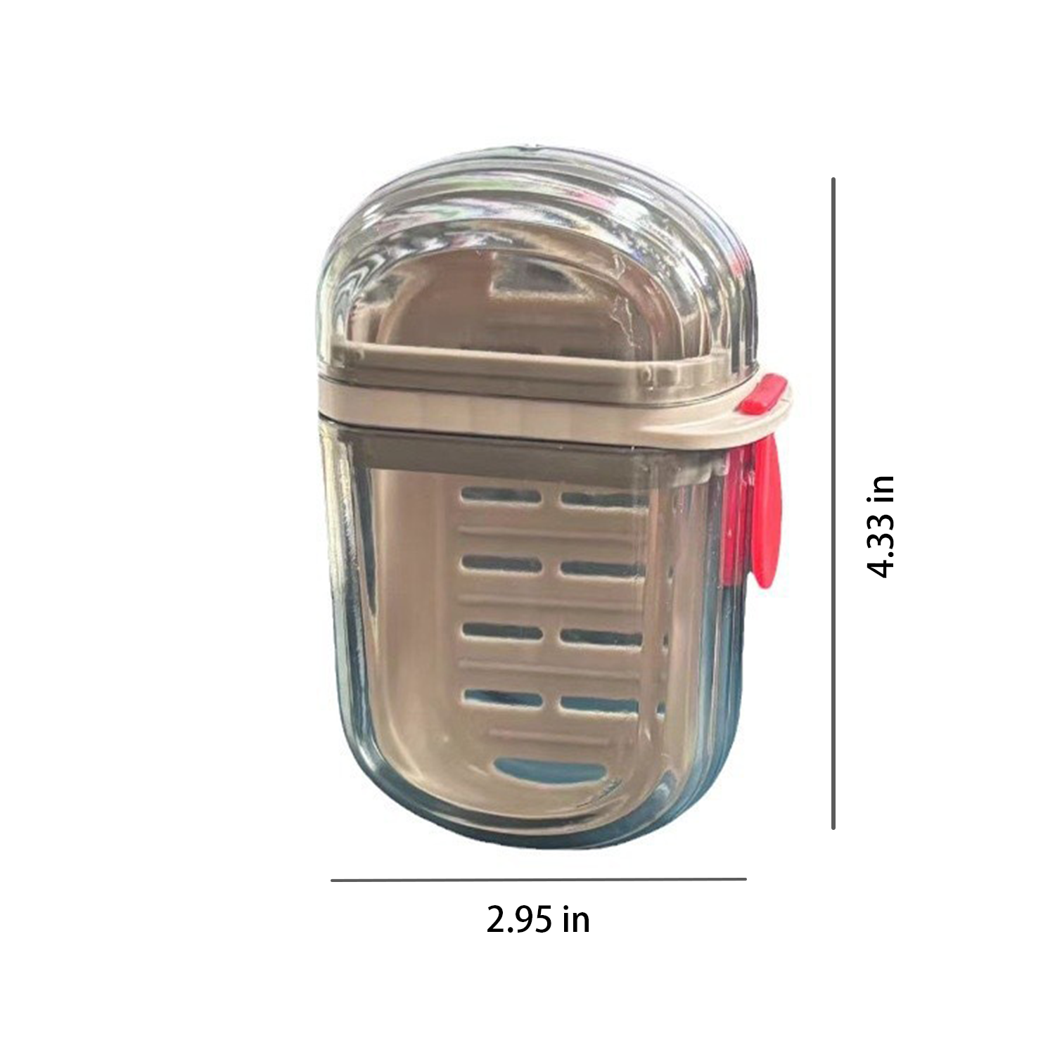 Mini Travel Sealed Drainage Soap Case w/ Lid 2