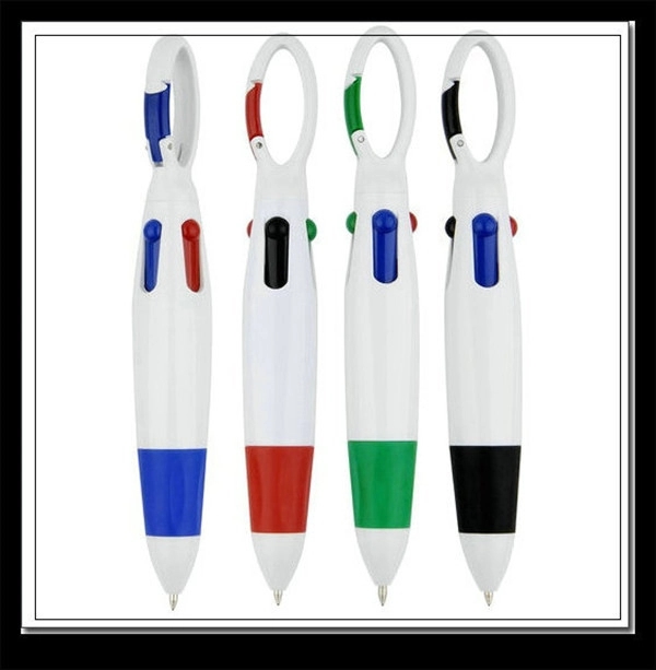 4 Neon Color in One Ballpoint Pen with Buckle 4