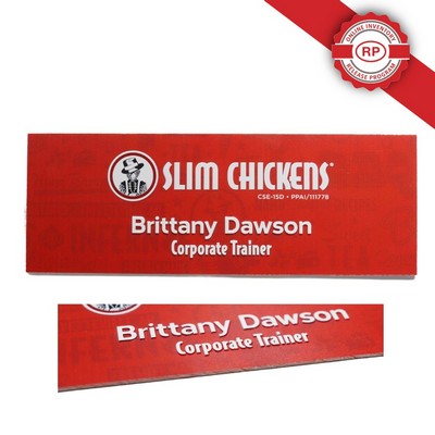 3D Full Color Dimensional Raised Nameplate Sign (15-19 Square inch)