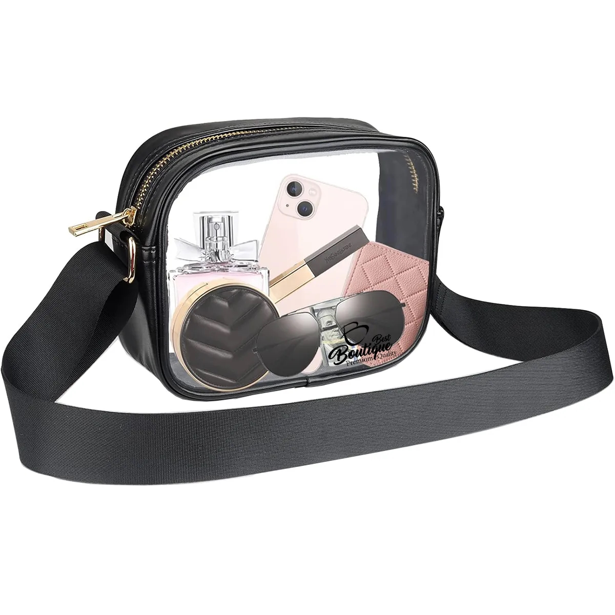 Custom Concerts Sports Events Festivals Clear Crossbody Bag 2