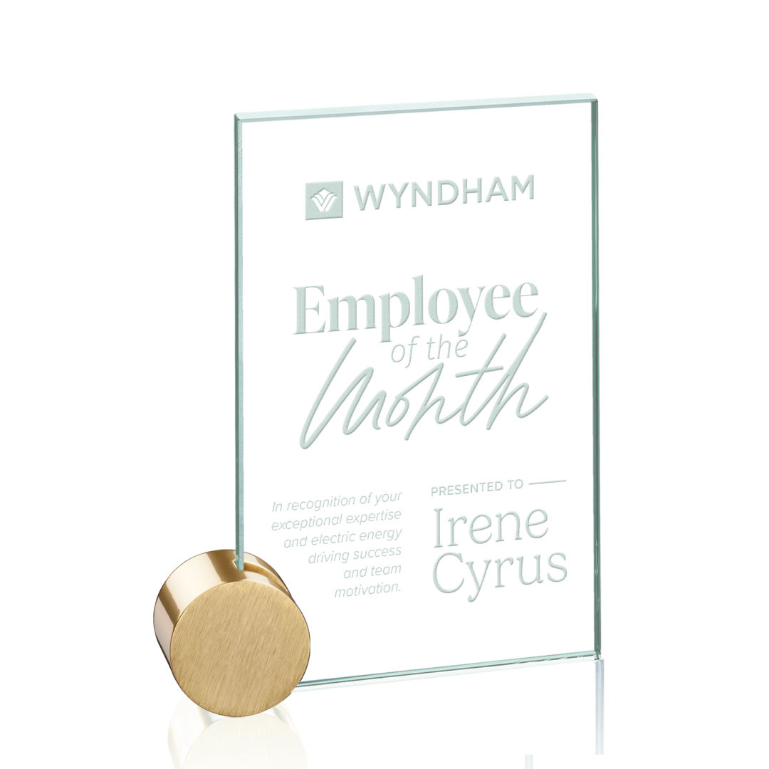 Bermuda Award - Jade/Gold Circle 1