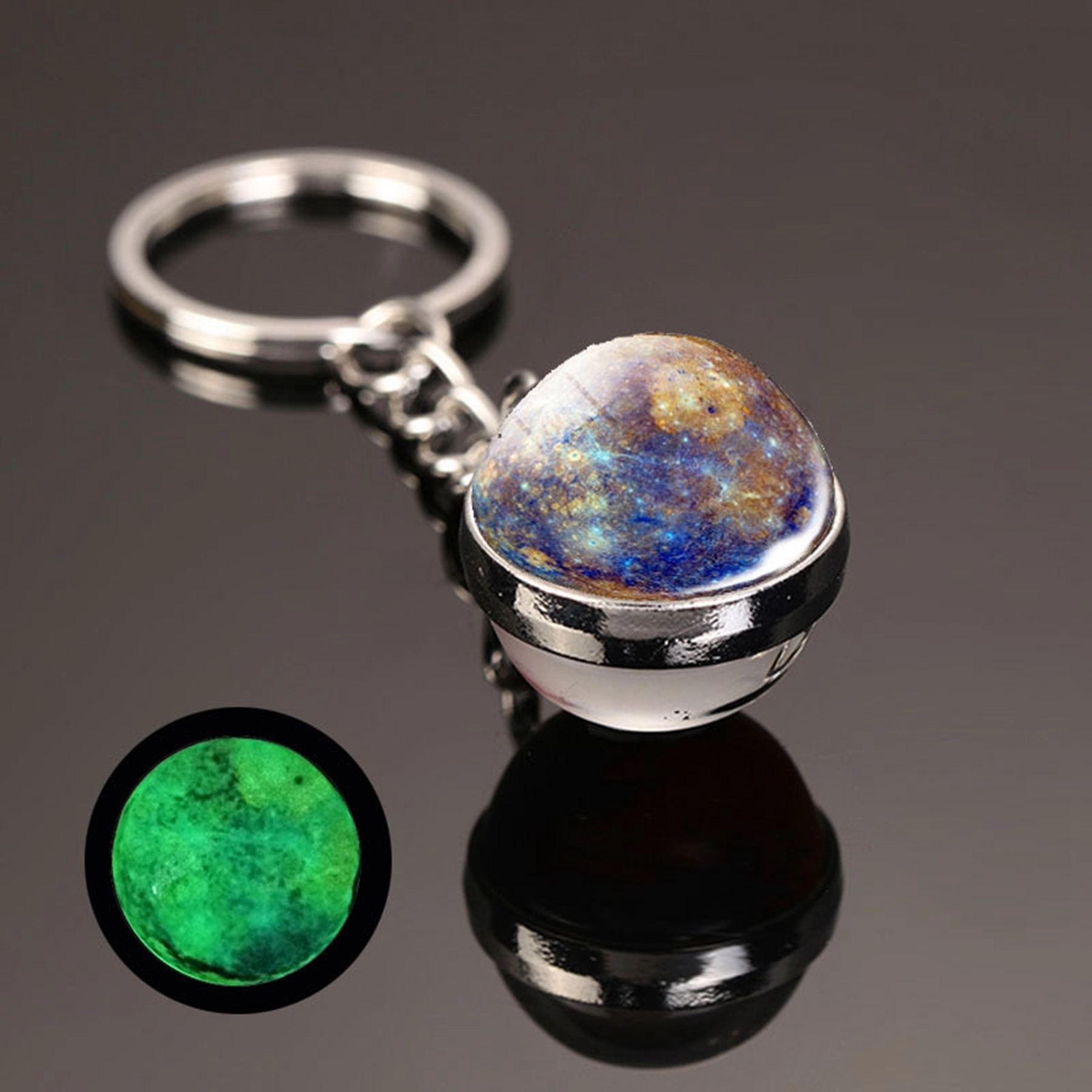 Glow in the Dark Crystal Ball Key Chain 15