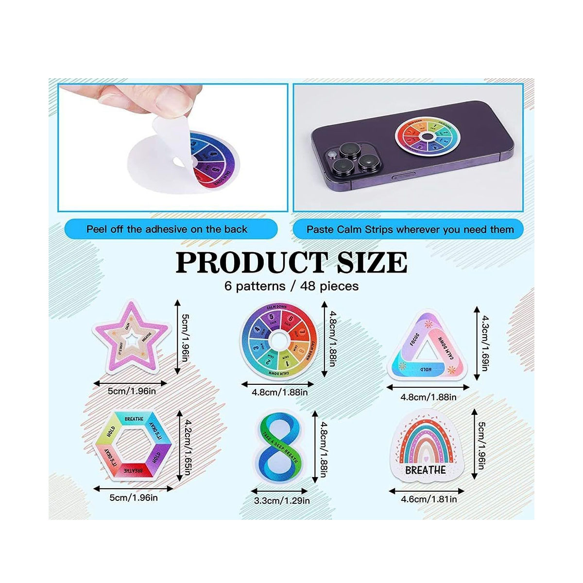 Anti-Anxiety Sensory Sticker Strip 5
