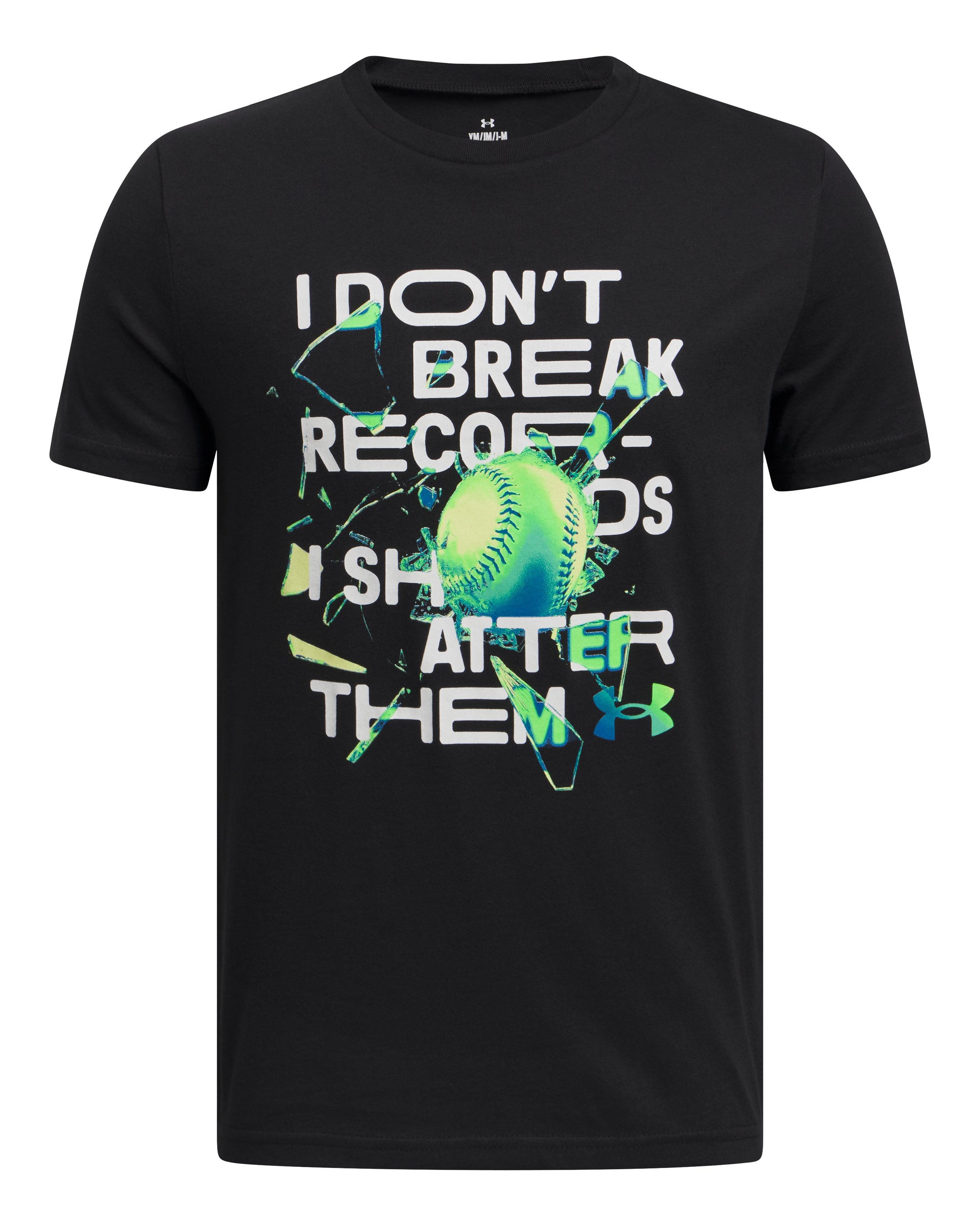 UA Baseball Records Boys' Short Sleeve 2