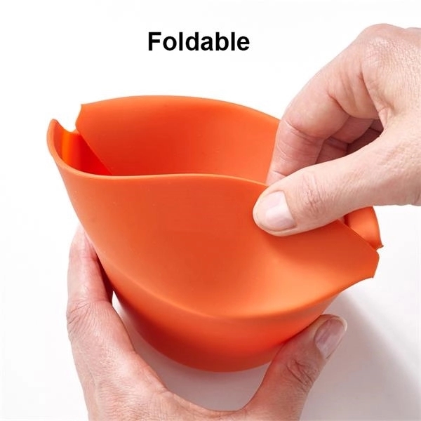 Microwave Silicone Foldable Popcorn Bucket Bowl 5