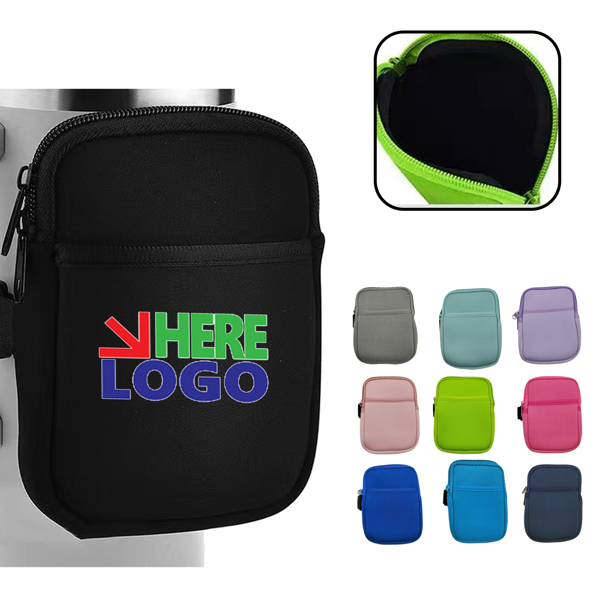 MOQ 20 PCS Zippered Drinkware Pouch 1