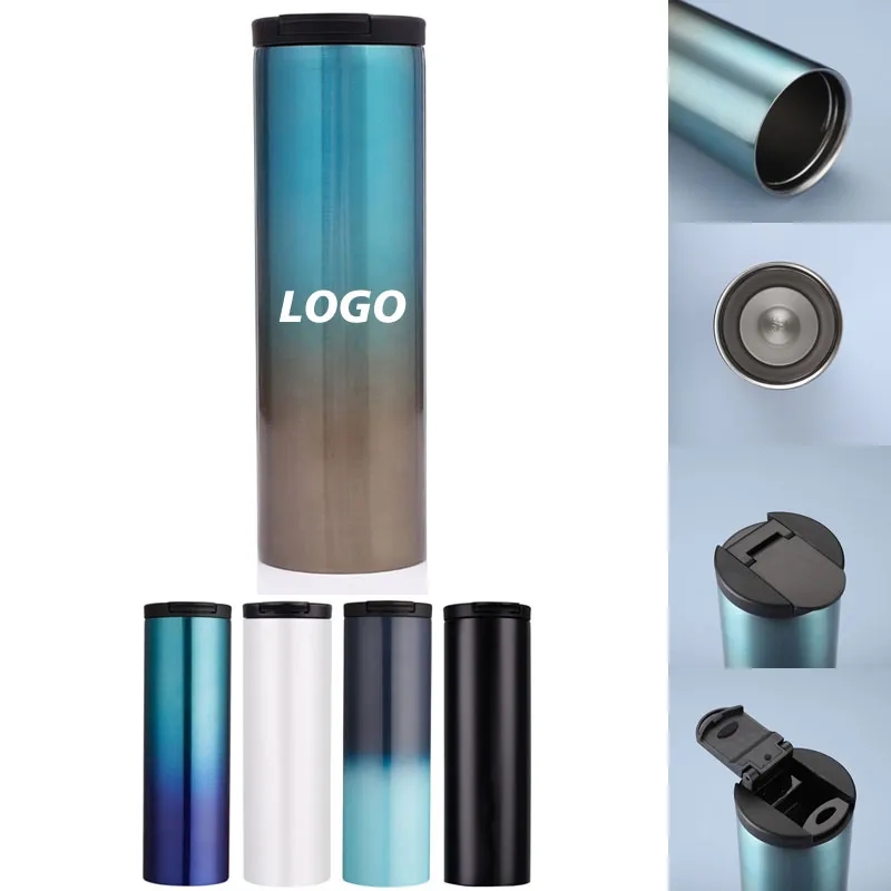 17 oz Stainless Steel Insulated Coffee Cups with Flip Lid 5