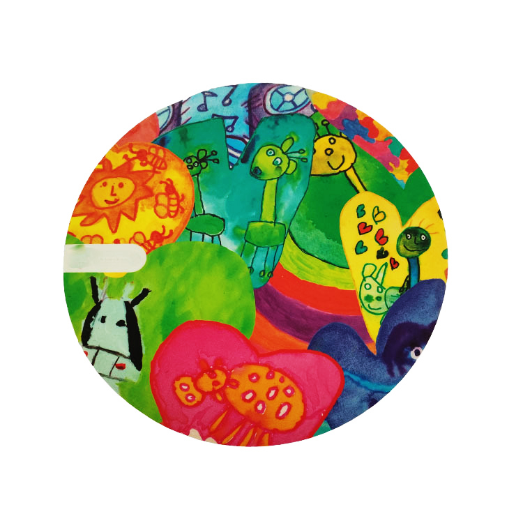 Custom 8" Round Thermal Mouse Pad 2